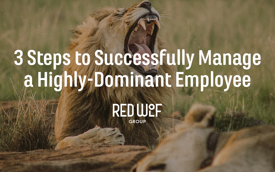 3 Steps to Successfully Manage a Highly-Dominant Employee