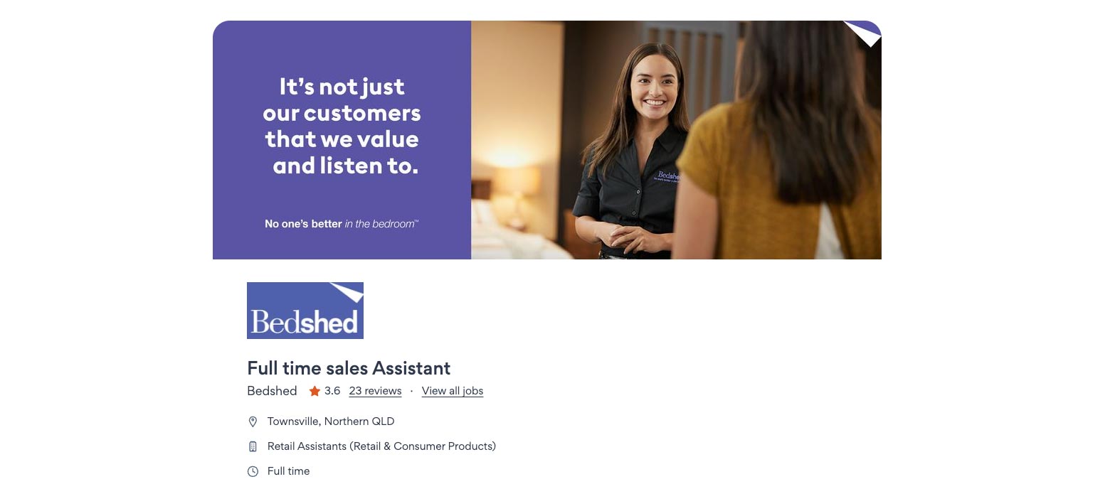 Bedshed Careers Sales Consultant