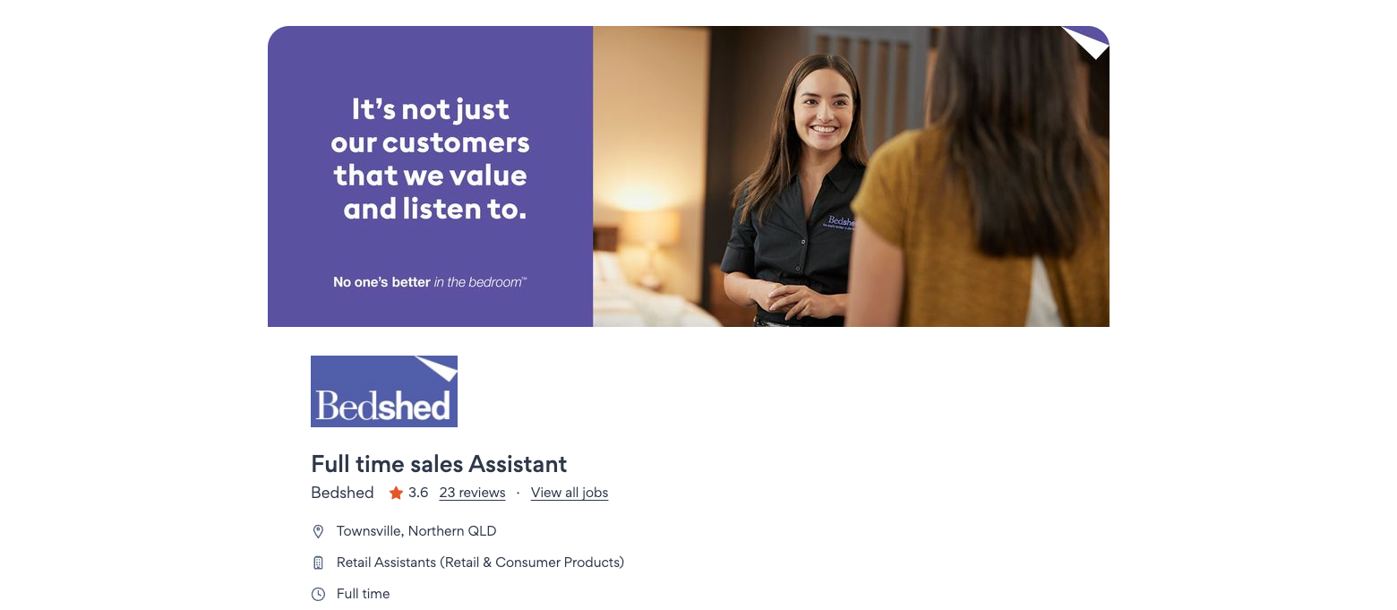 Bedshed Careers Sales Consultant