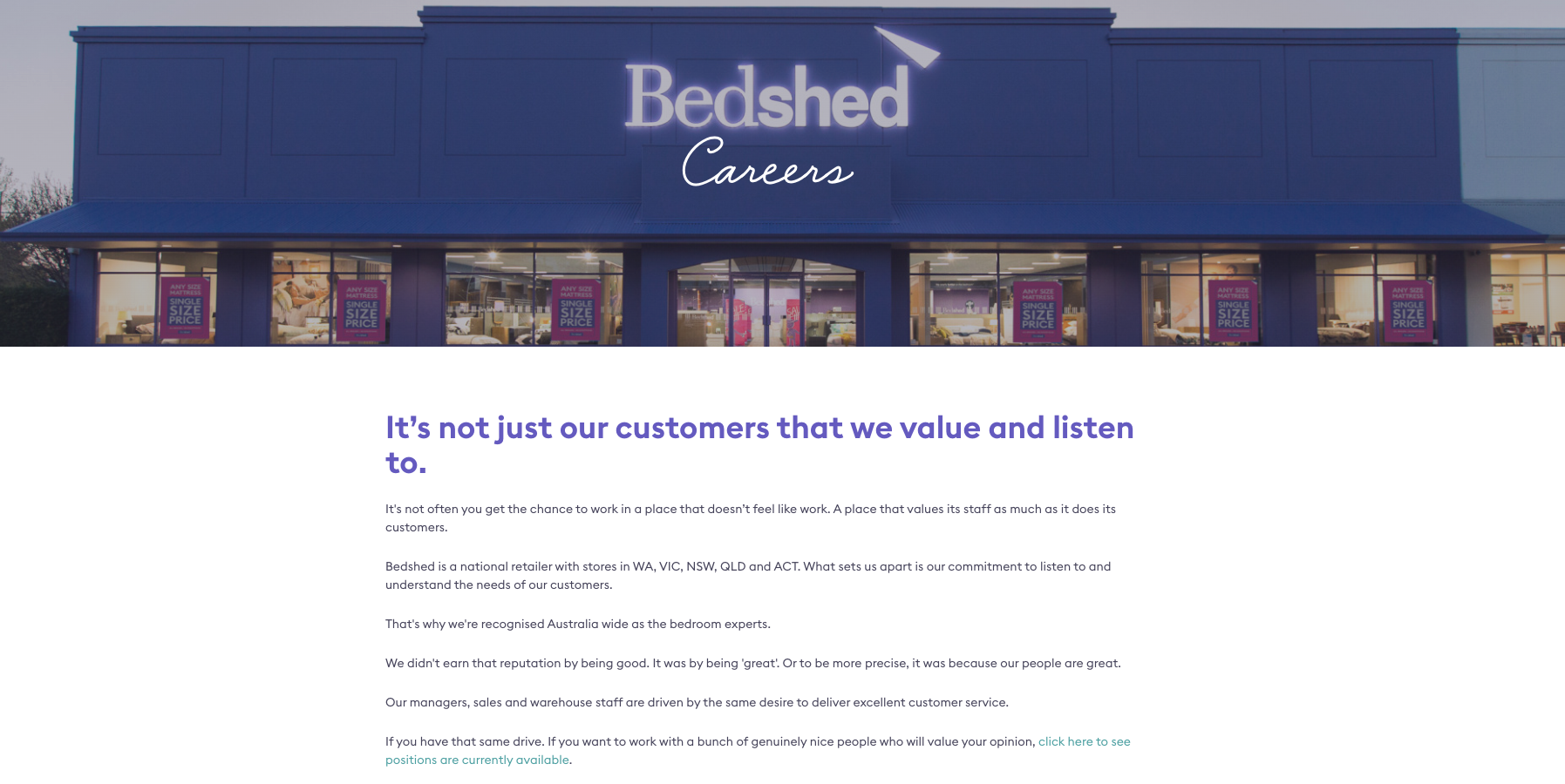 Bedshed Careers
